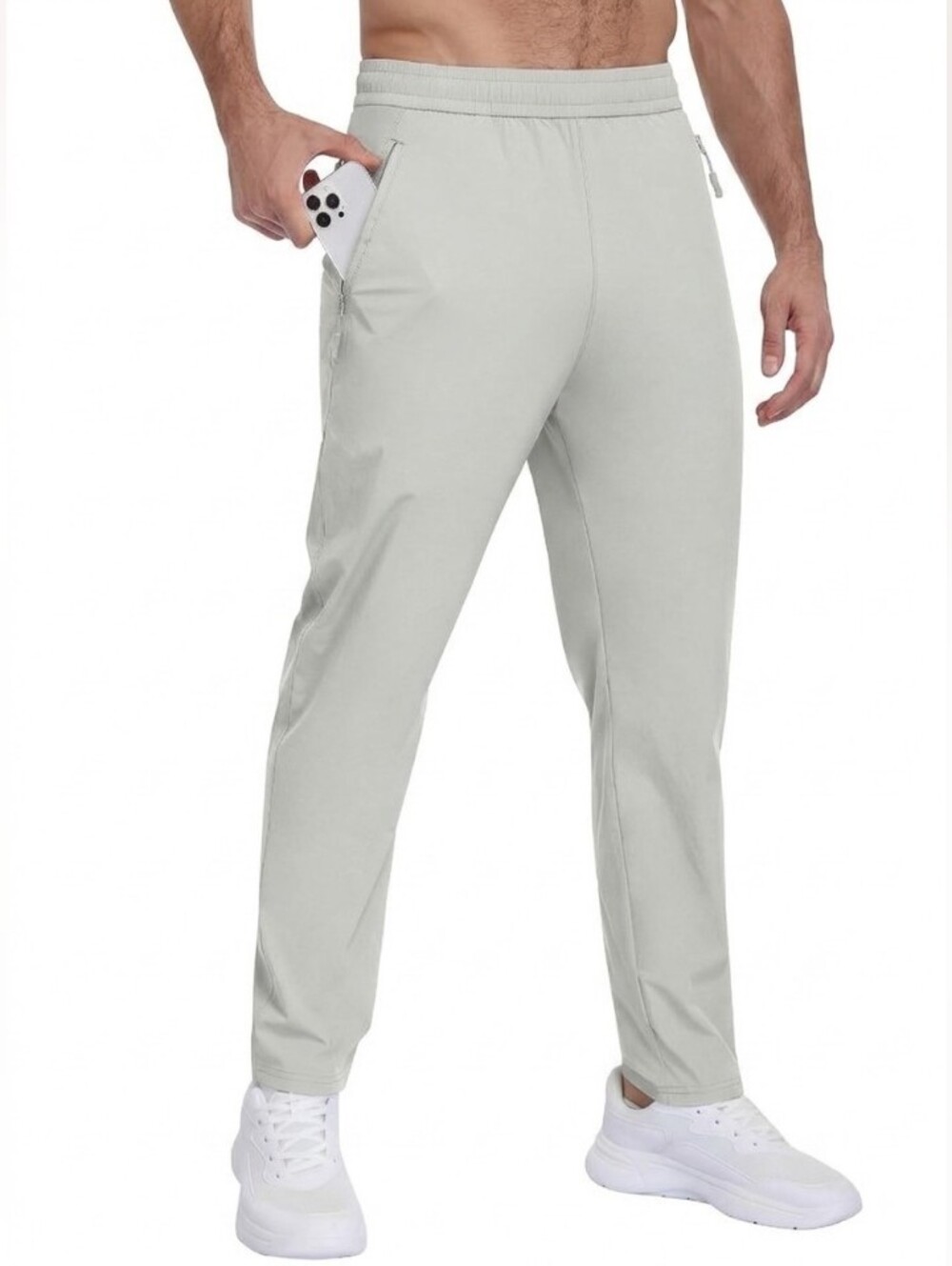 Parisdairy Light Grey Water Resistant Quick-Dry Activewear Pants Size 2X NWT